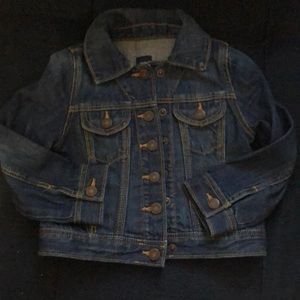 Girls GAP dark blue denim jacket, 3T like new